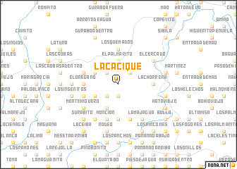 map of La Cacique