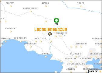 map of La Cadière-dʼAzur
