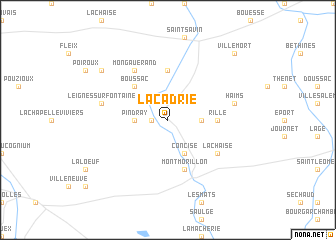 map of La Cadrie