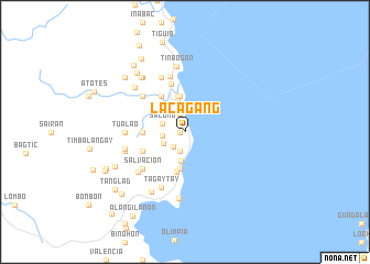 map of Lacagang