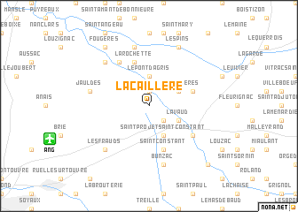 map of La Caillère