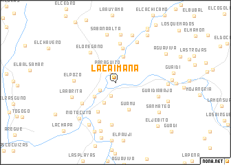 map of La Caimana