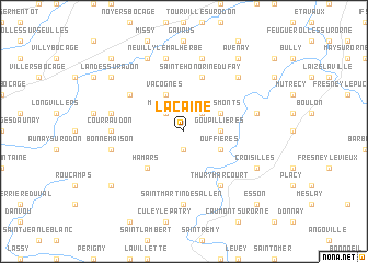 map of La Caine