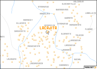 map of La Cajita