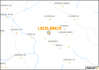 map of La Calabaza