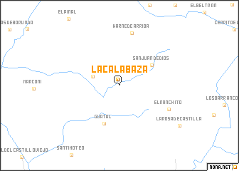 map of La Calabaza