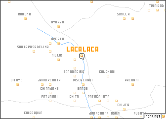 map of Lacalaca