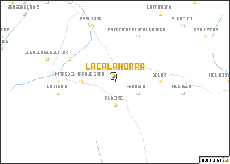 map of Lacalahorra