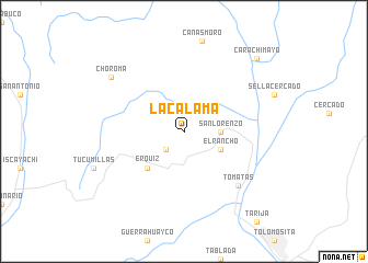 map of La Calama
