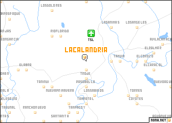 map of La Calandria