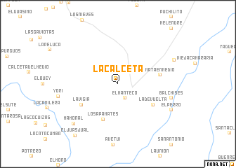 map of La Calceta