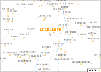 map of La Calceta