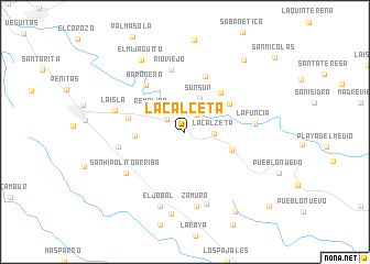 map of La Calceta