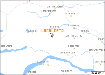 map of La Calceta