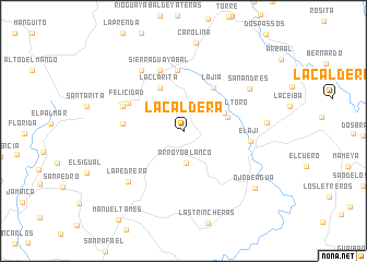 map of La Caldera