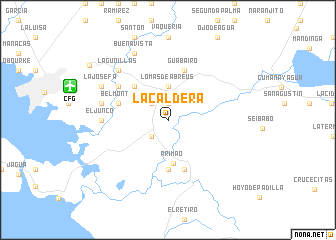 map of La Caldera