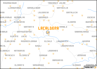 map of La Caldera