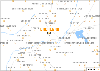 map of La Calera