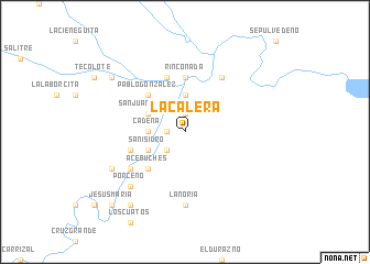 map of La Calera