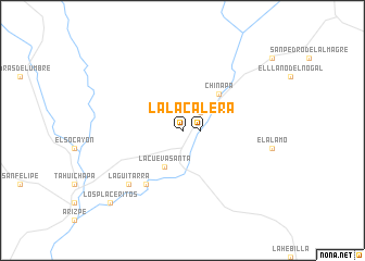 map of La Calera