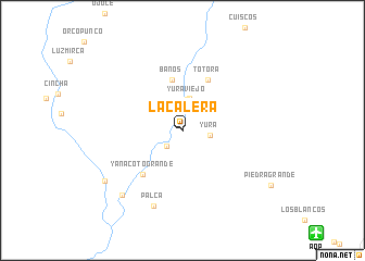 map of La Calera