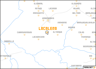 map of La Calera