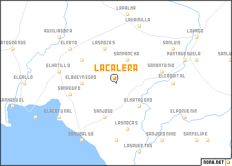 map of La Calera