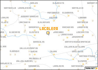 map of La Calera