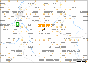 map of La Calera