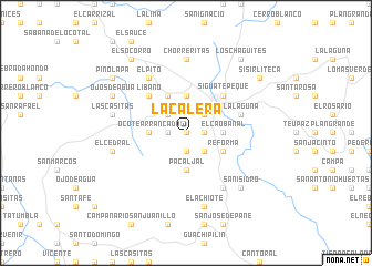 map of La Calera