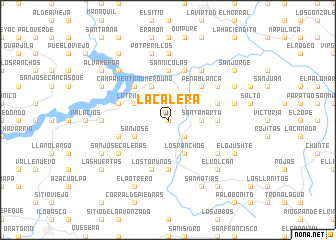 map of La Calera