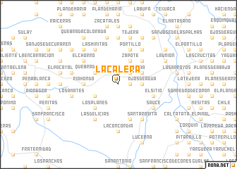 map of La Calera