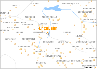 map of La Calera