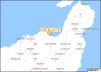map of La Caleta