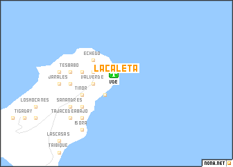 map of La Caleta