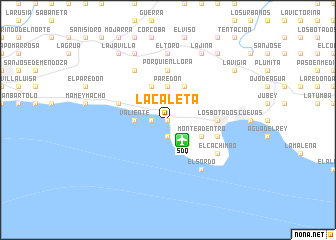 map of La Caleta