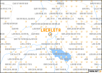 map of La Caleta