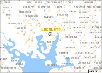 map of La Caleta