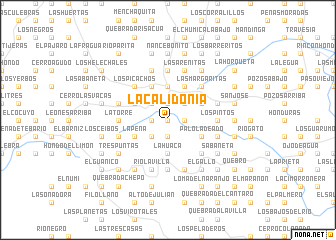 map of La Calidonia