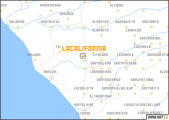 map of La California