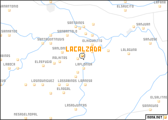 map of La Calzada