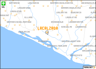 map of La Calzada