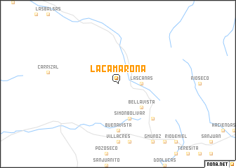 map of La Camarona