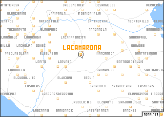 map of La Camarona