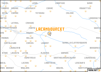 map of Lacam-dʼOurcet