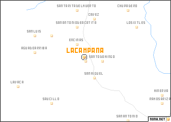 map of La Campana