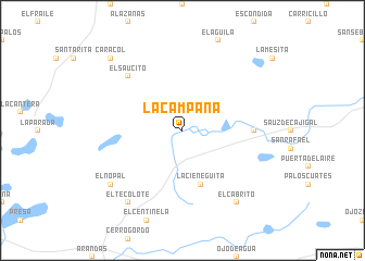 map of La Campana