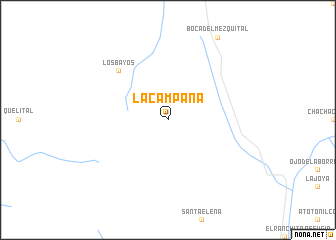 map of La Campana