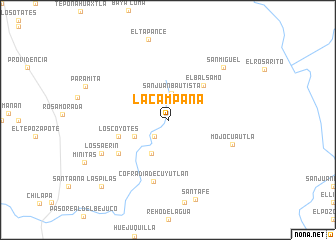 map of La Campana