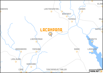 map of La Campana